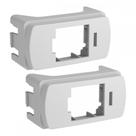 Modulo Schneider Miluz Adaptador Rj-45 Branco Pacote Com 2 Pecas - S3B74220