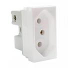 Modulo Steck Linha Stella 1 Tomada 10A. Branco 868060