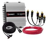 Módulo Taramps TS400x4 + Cabo Bateria 6mm 5 Metros + Cabo RCA 5 Metros + 2 Cabos Y Módulo Taramps TS400x4 + Cabo Bateria 6mm 5 Metros + Cabo RCA 5 Metros + 2 Cabos Y