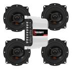 Módulo Taramps TS400x4 Fio + 4 Alto Falantes 5 JBL FLEX4 5TRFX55 - 220 Watts Rms Módulo Taramps TS400x4 Fio + 4 Alto Falantes 5 JBL FLEX4 5TRFX55 - 220 Watts Rms