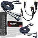 Módulo Taramps TS800x4 2 Ohms + 2 Cabos RCA KX3 1,5 Metros + 2 Cabos Y 2 Macho / 1 Fêmea Módulo Taramps TS800x4 2 Ohms + 2 Cabos RCA KX3 1,5 Metros + 2 Cabos Y 2 Macho / 1 Fêmea