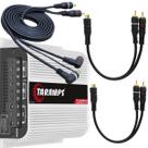 Módulo Taramps TS800x4 2 Ohms + Cabo RCA KX3 1,5 Metros + 2 Cabos Y 2 Machos / 1 Fêmea