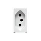 Modulo Tomada 2P + T 10 Amperes Branca LINHA ILUS 5UB99005 SOPRANO
