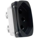 Módulo Tomada 2P+T 10A 250V Preto Gracia Alumbra 85360