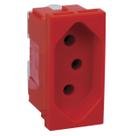 Modulo Tomada 2p+t 10a Vermelha Pial Plus 615039 - 10 Peças Modulo Tomada 2p+t 10a Vermelha Pial Plus 615039 - 10 Peças