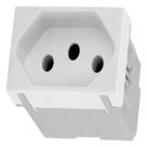 Modulo tomada 2p+t 20a 250v branco 30427-30 simon - 5 peças Modulo tomada 2p+t 20a 250v branco 30427-30 simon - 5 peças