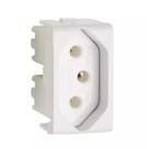 Módulo Tomada 2P+T 20A 250V Brava Duale Up Iriel Soprano Branco