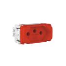 Módulo tomada 2p+t 20a 250vca vermelho compose - weg Módulo tomada 2p+t 20a 250vca vermelho compose - weg