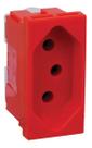 Módulo Tomada 2p+t 20a Vermelha - 615079vm - Pial Plus + Cor Vermelho Módulo Tomada 2p+t 20a Vermelha - 615079vm - Pial Plus + Cor Vermelho
