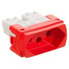 Modulo Tomada 2P+T 20A Vermelha Miluz S3B70359 Schneider Modulo Tomada 2P+T 20A Vermelha Miluz S3B70359 Schneider