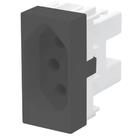 Módulo Tomada 2P+T Habitat Black 20 Amperes 250 Volts - 4036 - FAME