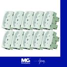 Modulo Tomada Alto Brilho 2p+t 20a Sleek Margirius Kit Com 10