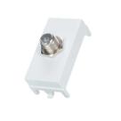 Módulo Tomada Antena Tv - Sleek - Branco - 16044 - Margirius Módulo Tomada Antena Tv - Sleek - Branco - 16044 - Margirius