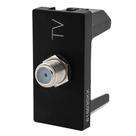 Modulo tomada antena tv tipo f 1m preto 615030pt pial plus