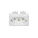 Modulo Tomada Branca 10A Lunare PRM4721 - 10 Peças