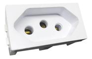 Módulo Tomada Branca 2P+T 20A - Blux Home Módulo Tomada Branca 2P+T 20A - Blux Home