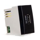 Modulo Tomada Carregador Usb 2a-bivolt Ebony Sleek Modulo Tomada Carregador Usb 2a-bivolt Ebony Sleek