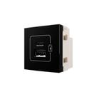 Módulo Tomada Carregador Usb Duplo Usb-c + Usb-a Margirius Sleek 2a 10W Preto Ebony