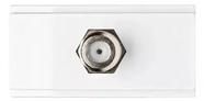 Módulo Tomada Coaxial TV Brava Duale Up Iriel Soprano Branco Módulo Tomada Coaxial TV Brava Duale Up Iriel Soprano Branco