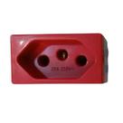 Modulo tomada elétrica 20a para 220V cor vermelha Home Blux Modulo tomada elétrica 20a para 220V cor vermelha Home Blux