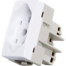 Modulo Tomada Margirius Sleek 2Polo+Terra 20A Branco 16048 Modulo Tomada Margirius Sleek 2Polo+Terra 20A Branco 16048