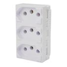 Módulo Tomada Monobloco Tripla 20A i9 95124 Ilumi Módulo Tomada Monobloco Tripla 20A i9 95124 Ilumi