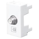 Módulo Tomada para Antena de TV Coaxial de 75 ohms Modulare - 0109 - FAME Módulo Tomada para Antena de TV Coaxial de 75 ohms Modulare - 0109 - FAME
