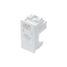 Módulo Tomada para Rede de Informática Fame Habitat RJ45 Cat6 8 Vias Branco