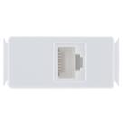 Módulo Tomada para Transmissão de Dados Branco Rj45 Cat 6 - Tramontina Módulo Tomada para Transmissão de Dados Branco Rj45 Cat 6 - Tramontina