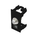 Módulo Tomada Preto Para Antena de Tv Para Cabo Coaxial Habitat - Fame