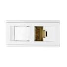 Módulo Tomada RJ45 Duale Up Branco - 2x CAT6A