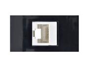 Modulo tomada telefone e internet cat5e rj45 pezzi preto