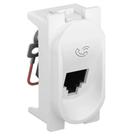 Modulo Tomada Telefone RJ11 2 Vias Nereya Pial Legrand Branco 663072 Modulo Tomada Telefone RJ11 2 Vias Nereya Pial Legrand Branco 663072
