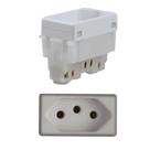 Módulo Tomada Tramontina 2P+T 10A 250V Branco -57115/030 Módulo Tomada Tramontina 2P+T 10A 250V Branco -57115/030
