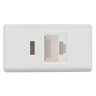 Módulo Tomada Tramontina Izyflat Rj 45 Cat.6 Branco Tramontina Módulo Tomada Tramontina Izyflat Rj 45 Cat.6 Branco Tramontina