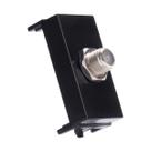 Módulo Tomada TV Coaxial Ebony Preto Infiniti Margirius Módulo Tomada TV Coaxial Ebony Preto Infiniti Margirius