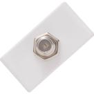 Módulo Tomada TV SAT Coaxial Branca 45x22x35mm 57115/042 Tramontina Módulo Tomada TV SAT Coaxial Branca 45x22x35mm 57115/042 Tramontina