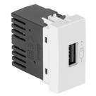 Módulo Tomada Usb 2.1a Turbo Bivolt - Simon 30/35 (13249) Cor Branco Módulo Tomada Usb 2.1a Turbo Bivolt - Simon 30/35 (13249) Cor Branco