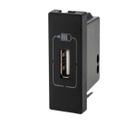 Módulo Tomada USB Preto - 615088PT - Pial Plus +