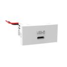 Módulo Tomada USB Tipo C 25W Branco Inova Pro 85818 Alumbra