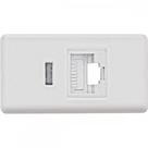 Modulo Tramontina Tomada Fn Rj11 Branco 051 Modulo Tramontina Tomada Fn Rj11 Branco 051
