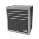 Módulos Bancada 5 Gavetas uma Porta Tramontina PRO Cinza Orgnizador Ferramentas Gavetas Armários