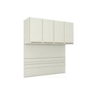 Módulos de Quarto Seletto Armário Ponte Aéreo Casal MC11 c/ 4 Portas Areia - Henn