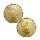 Moeda: Canadian Maple Leaf Gold, 60 g, liga, 4 cm, anime, 2 unidades
