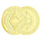 Moeda Comemorativa Ethereum Colecionável em Metal Dourado Moeda Comemorativa Ethereum Colecionável em Metal Dourado