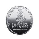 Moeda US Uncle Sam Patriotic Anime 4 cm de ferro 30 g com caixa