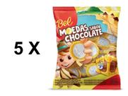 Moedas de Chocolate Bel 40g - 5 Pacotes