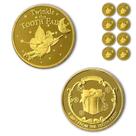 Moedas Tooth Fairy Coins NLR FUN Classic em liga de zinco dourada (8 unidades)