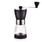 Moedor De Café Manual De Plástico Com Recipiente Vidro 17cm Moedor De Café Manual De Plástico Com Recipiente Vidro 17cm