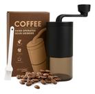 Moedor De Café Manual Inox Com Manivela Giratória Moer Grãos